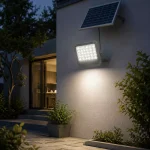 پروژکتور شارژی و خورشیدی solar light مدل IP66 طرح پیکسلی